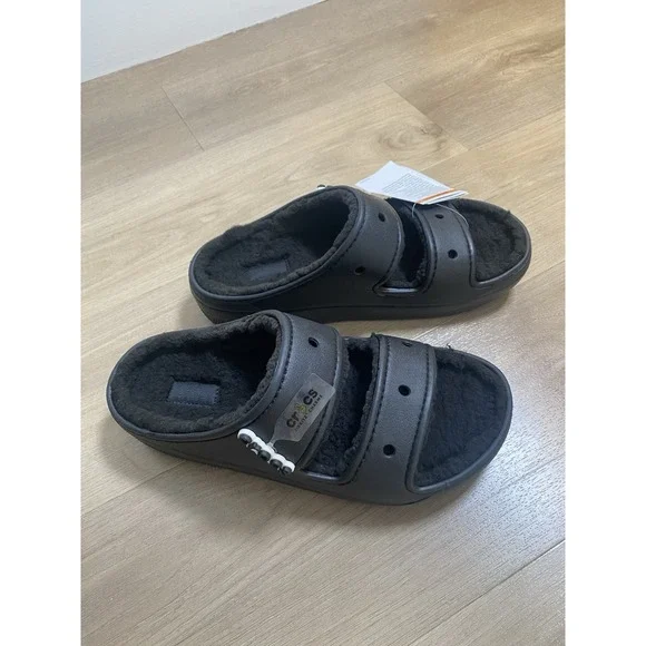 NWT‎ Crocs Unisex Sandals Classic Cozzzy Sandals US Men's 8 Women's 10 - Picture 2 of 8